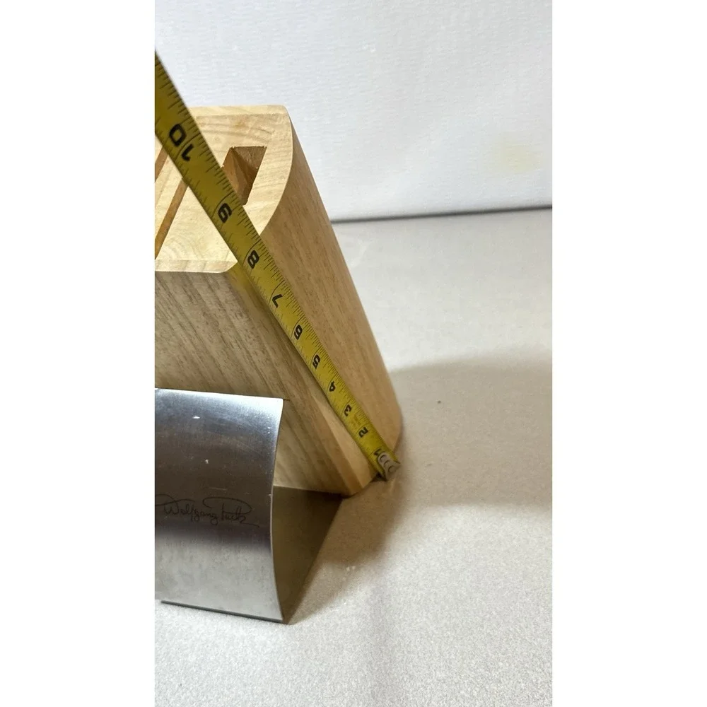 Wolfgang Puck 5 Slot Wood Block‎ For Knife And Scissors